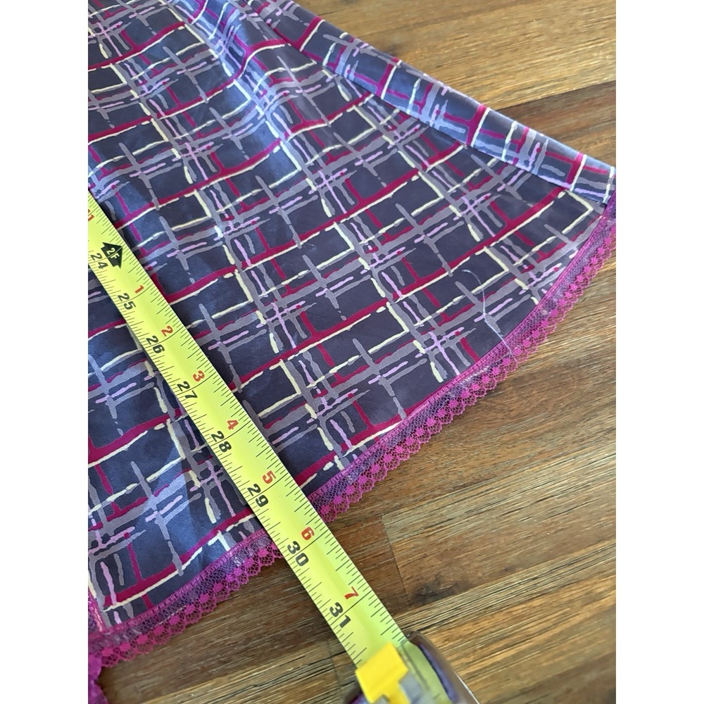 Victorias Secret  Angels Chemise Babydoll Nightgown Womens Size Large Plaid Lace - Picture 13 of 16